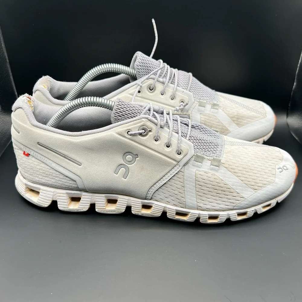 On Cloud 19-99194 Womens 11 Running Shoes Glacier White‎ Mesh Athletic Sneaker